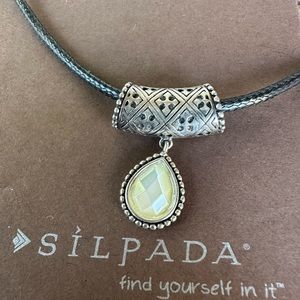 Silpada silver necklace. Rugged charm with contemporary elegance.